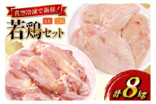 鶏肉 セット 宮崎県産 若鶏 もも身 むね身 各 1kg 4p 計8kg セット [TRINITY 宮崎県 日向市 452061338] 業務用 とり肉 もも もも肉 モモ モモ肉 鶏肉もも むね肉 むね ムネ肉 胸 宮崎 詰め合わせ 冷凍 肉
