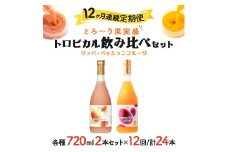 KU105 【定期便・全12回】驚きの果実感！グァバ・パッションフルーツドリンク２本セット(720ml×2本)×12回【宮崎果汁】