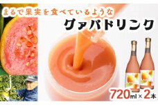 KU109 まるで果実を食べているような！ グァバドリンク２本セット (720ml×2本) 【宮崎果汁】
