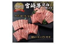 MCU6Y 宮崎牛6部位焼肉食べ比べセット（合計600g）