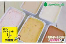 訳あり 2000ml【もりのふうオリジナル】アイスセット（1L×２個）合計2L＜1.2-22＞★