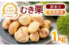 【訳あり】低温熟成栗 1kg 国産むき栗 糖度2～3倍上昇  西都市産【先行予約】＜2.1-9＞くり 栗  国産 生栗 果物 フルーツ 栗きんとん スイーツに　