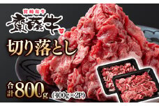 黒毛和牛「宮崎和牛 齋藤牛」牛肉 切り落とし 800g 小分け 400g×2パック＜1.2-61＞国産牛 切り落とし牛肉