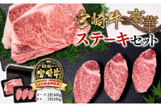 宮崎牛ロースステーキ＆ヒレステーキ ブランド牛豪華ステーキセット食べ比べ 牛肉 ステーキ ミヤチク 内閣総理大臣賞4連覇 ＜6-3＞