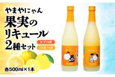 やまやにゃん リキュール2種 ゆず・日向夏 各500ml＜1-29＞