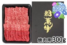【お中元ギフト】都萬牛 牛肉 黒毛和牛焼肉 300ｇ牛肉 焼肉＜1-35＞