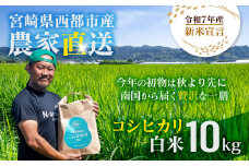 【令和7年産新米・先行予約】こしひかり 10kg ※8月上旬以降順次発送予定 精米済み 新米 こしひかり お米 精米 10キロ 米 ライス こめ おこめ 10kg＜2.4-8＞