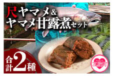 ＜幻の尺ヤマメプレミアムとヤマメ甘露煮セット＞(計2種)  冷凍食品 国産 九州産 宮崎 いくら 魚卵 やまめ 甘露煮 おかず 水産物 魚 詰め合わせ【MI020-sk】【有限会社しゃくなげの森】
