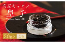 Takaharu Caviar(たかはるキャビア)『皇子』20g×5瓶セット [高級 国産 バエリ ギフト 贈答 贈り物 プレゼント 化粧箱付き いこいの家 ワンストップオンライン] TF0515-P00045