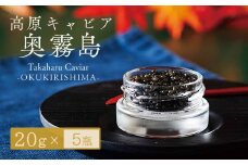 Takaharu Caviar(たかはるキャビア)『奥霧島』20g×5瓶セット [高級 国産 バエリ ギフト 贈答 贈り物 プレゼント 化粧箱付き いこいの家 ワンストップオンライン] TF0516-P00045
