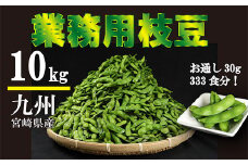 《大容量10kg》宮崎県産えだまめ [業務用 茶豆風 枝豆 冷凍野菜 ストック食材 ワンストップオンライン] TF0576-P00019