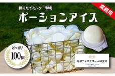 《宮崎県グルメコンテスト2連覇》ポーションアイス(搾りたてミルク味)100個×55ml [スイーツ デザート ジェラート 大容量 業務用 ワンストップオンライン] TF0591-P00023