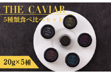《THE・CAVIAR》ザ・キャビア5種食べ比べセット各20g(計100g) バエリ・オシェトラ・スターレット・ホワイトスタージョン・ベステル詰め合わせ [高級 国産 日本産 ギフト 贈答 贈り物 プレゼント お中元 化粧箱入り BAERII/OSETRA/STERLET/WHITE STURGEON/BESTER ワンストップオンライン] TF0663-P00066