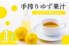 自家製ポン酢やサワーにおすすめ ゆずの手搾り果汁1L(業務用)  [保存料不使用10000円 ワンストップオンライン] TF0817-P00074