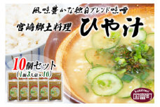 ＜宮崎郷土料理 冷や汁 10個セット＞翌月末迄に順次出荷