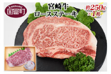 ＜宮崎牛ロースステーキ約250g＞翌月末迄に順次出荷