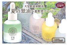 ＜大安野菜発酵油「夏の翠油」～夏野菜ブレンド～ 100ml＞翌月末迄に順次出荷