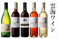 雲海ワインセット5種 国産100％ 赤 白 飲み比べ