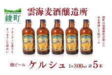 雲海麦酒醸造所 地ビール 「ケルシュ」 5本セット