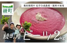 綾町産ビーツ ２kg[おすすめレシピ付き]
