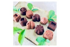 ミニミルク&ビターチョコ詰合わせ＜10個＞白砂糖不使用