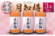 【雲海酒造】国産梅100%使用 本格梅酒「月知梅」720ml×3本
