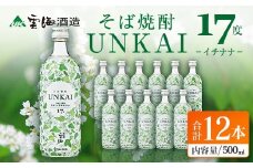 【雲海酒造】雲海そば花酵母仕込み-イチナナ- そば焼酎 17度12本セット