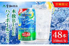 【雲海酒造】宮崎限定 木挽BLUE ハイボール へべす 350ml×48本（木挽ブルー）