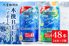 【雲海酒造】木挽BLUE ハイボール2種セット 350ml×48本（木挽ブルー）