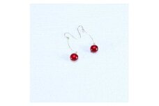 アクセサリー プチピアス（カラー：赤）