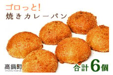 ＜ゴロっと！焼きカレーパン　6個＞翌月末迄に順次出荷