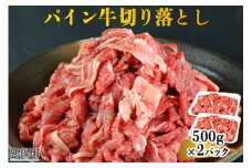 ＜パイン牛切り落とし 500g×2＞翌月末迄に順次出荷