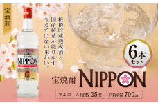 ＜［宝酒造］宝焼酎「NIPPON」25度 700ml 6本セット＞※入金確認後、翌月末迄に順次出荷します。 焼酎 甲類焼酎 酒