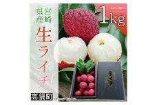 ＜宮崎県産 生ライチ 1kg＞2025年7月上旬～7月下旬迄に順次出荷