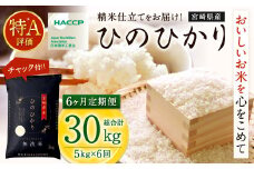 ＜【6か月定期便】令和7年産「宮崎県産ヒノヒカリ(無洗米)」5kg＞ 2025年11月上旬以降順次 第1回目発送（12月は中旬頃） 米 ヒノヒカリ 定期便 コメ 無洗米