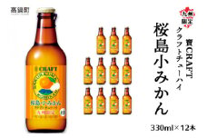 ＜九州限定 寶CRAFT クラフトチューハイ 桜島小みかん 330ml×12本＞※入金確認後、翌月末迄に順次出荷します。