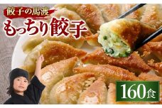 【宮崎空港で大人気!】＜馬渡のもっちり餃子160個＞2～3週間以内に順次出荷 餃子の馬渡