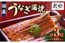 もうすぐ土用の丑の日！＜国産 うなぎ蒲焼 3尾 計330g以上＞ふるさと納税 うなぎ 高級 長蒲焼 鰻 夏バテ防止 ウナギ 鰻 かば焼き 蒲焼き 丑の日 タレ 宮崎県産 国産 九州産 宮崎県 高鍋町 送料無料