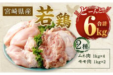 ＜【2025年11月発送】宮崎県産若鶏6kgセット＞