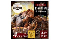 炎の鶏炭火焼定期便(6ヵ月分)【E18-2503】