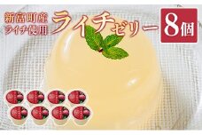 ライチゼリー 8個 フルーツゼリー ギフト 特産品 お取り寄せ 宮崎県 新富町【B453-30】