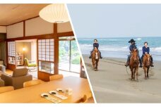 一棟貸切宿「茶心」1泊2日特別宿泊券+潮風感じる乗馬体験(最大4名迄) チョイストラベル きふたび【T6】