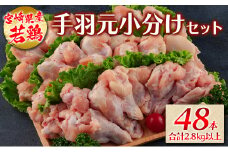 若鶏＜手羽元小分けセット＞48本 合計2.8kg以上 国産【A260】