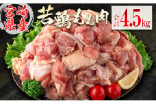 若鶏もも肉（300g×15パック）合計4.5kg 小分け 真空パック 宮崎県産【C398-2507】