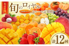 旬のロイヤルフルーツ定期便 12ヵ月コース【G28-25】