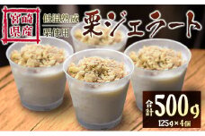 宮崎県産 低温熟成栗使用［栗ジェラート］計500g スイーツ 甘い お取り寄せ【B620-25】