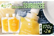［お試し］青パパイアツブージー（170g×2個）PAPAYAグリーンスムージー ポスト投函【P11】