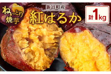 特製焼き芋！熟成蜜芋「紅はるか」計1kg 国産 新富町産［12月～5月出荷］さつまいも ねっとり焼芋 イモ【A309-1205】