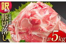 ＜配送月が選べる!!＞小分けで便利！10パックでお届け＜訳あり 宮崎県産 豚切落し 5kg＞2025年9月にお届け【C325-2506-202509】