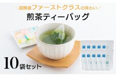 宮崎日本茶専門店 急須で淹れたみたいに美味しい煎茶ティーバッグ（3g×15p/1本）計10本 お茶 緑茶 ギフト お取り寄せ【E228】